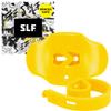 SLEEFS Football Mouth Guard - Adult/Youth Mouthguard with Strap - Lip/Teeth Protector Mouthpiece - No Boil - for Youth/Adults, Maximum Air Flow, for All Sports - Yellow view 1