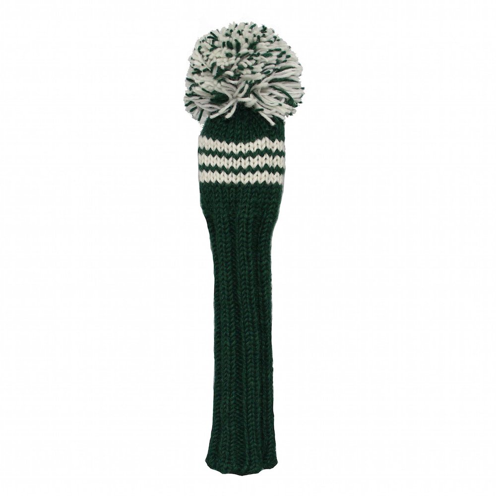 Sunfish Knit Wool Fairway Golf Headcover Green and White