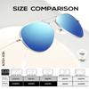 KALIYADI Classic Aviator Sunglasses for Men Women Driving Sun glasses Polarized Lens UV Blocking 62mm view 3