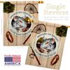 Hooked On Fishing House Flags Pack Sports Outdoor Camping Fish Dock Lure Entertainment Activity Physical USA Applique Small Decorative Gift Yard Banner Made In 28 X 40 view 3