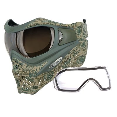 Vforce paintball VForce Grill Special Edition Headstamp Paintball Mask Goggle wQuicksilver Lens, One Size Fits All
