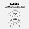 SLEEFS Football Mouth Guard - Adult/Youth Mouthguard with Strap - Lip/Teeth Protector Mouthpiece - No Boil - for Youth/Adults, Maximum Air Flow, for All Sports - Hot Green view 4