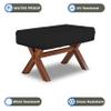 Foosball Table Cover 12 Oz Waterproof - 100% Weather Resistant Outdoor Game Table Cover with Elastic at 4 Sides (63"W x43"D x 19.5"H, Black) view 3