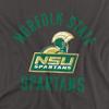 Norfolk State University Official Spartans Logo Unisex Adult T-Shirt, Charcoal, 5X-Large view 2