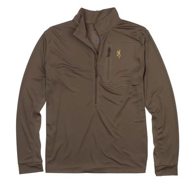 Browning Shirt, Early Season, 3/4 Zip, Color: MBRN, Size: S (3010569801)