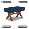 Foosball Table Cover 12 Oz Waterproof - 100% Weather Resistant Outdoor Game Table Cover with Elastic at 4 Sides (63"W x43"D x 19.5"H, Blue) view 3