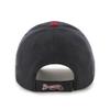 47 Brand MLB Two Tone Primary Logo MVP Adjustable Structure Baseball Cap Hat, Adult One Size Fits All - Atlanta Braves Navy Red view 2