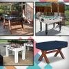 Foosball Table Cover 12 Oz Waterproof - 100% Weather Resistant Outdoor Game Table Cover with Elastic at 4 Sides (63"W x 45"D x 19.7"H, Blue) view 2