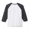 Columbia Youth Unisex Outdoor Elements 3/4 Sleeve Shirt, White/Shark, X-Large view 1