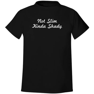 Not Slim Kinda Shady - Men's Soft & Comfortable T-Shirt, Black, XX-Large