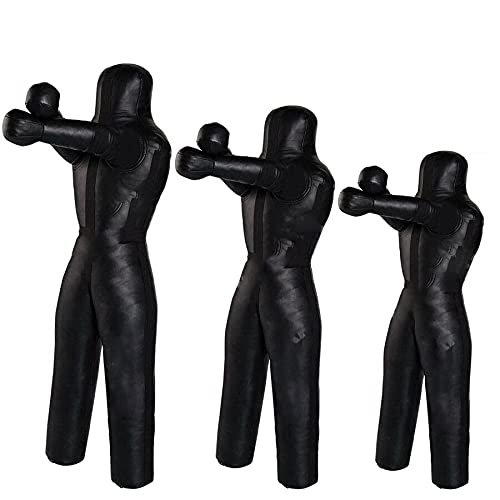 BRAWL Strike MMA Grappling Dummy Wrestling Bag Black 4ft 5ft 6ft (47'' 120cm, Black)