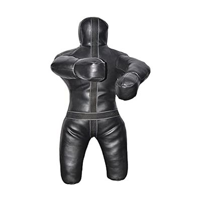 BRAWL Strike Throwing & Grappling Dummy Youth MMA Wrestling Equipment Jiu Jitsu Judo (59'' 150cm, Black)