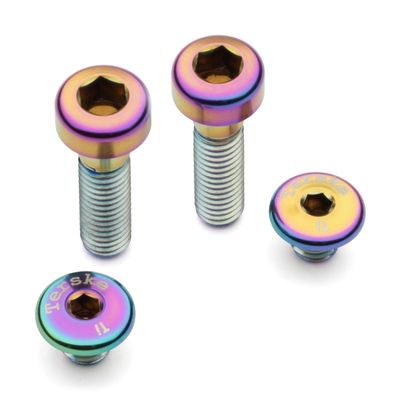 Titanium Brake Hardware Kit | Shimano XTR/XT/SLX/Deore (Oil Slick Anodized)