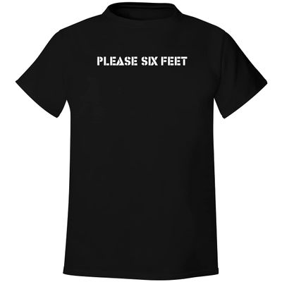 BH Cool Designs Please Six Feet - Men's Soft & Comfortable T-Shirt, Black, XX-Large