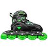 Roller Derby Stryde Youth Adjustable Inline Lighted Wheel Skates Small Black/Green view 3