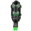 Roller Derby Stryde Youth Adjustable Inline Lighted Wheel Skates Small Black/Green view 4