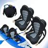 Pactrade Marine Adjustable Straps Black Gray Extra Padded Deluxe Kayak Seat Detachable Storage Backpack Bag Canoe Backrest Support Cushion Sit On Top Fishing Brass Clips Canoeing Kayaking Rafting (2) view 1