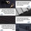 Pactrade Marine Adjustable Straps Black Gray Extra Padded Deluxe Kayak Seat Detachable Storage Backpack Bag Canoe Backrest Support Cushion Sit On Top Fishing Brass Clips Canoeing Kayaking Rafting (2) view 3