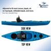 Pactrade Marine Adjustable Straps Black Gray Extra Padded Deluxe Kayak Seat Detachable Storage Backpack Bag Canoe Backrest Support Cushion Sit On Top Fishing Brass Clips Canoeing Kayaking Rafting (2) view 4