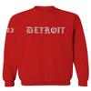 0362. Detroit 313 Michigan City Hip HOP Hipster Streetwear Men's Crewneck Sweatshirt (Red, X-Large) view 1
