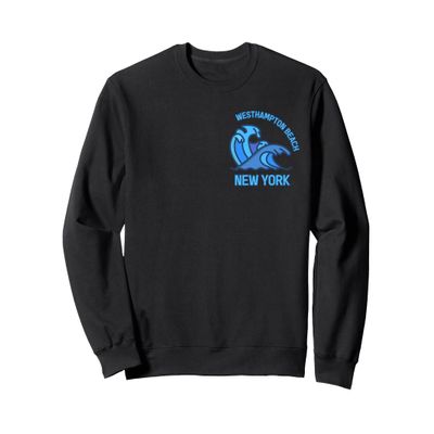 Graphic Westhampton Beach New York Pocket Wave Souvenir Sweatshirt