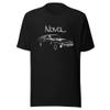 1969 Chevy Nova SS 350 Classic Car Short-Sleeve Unisex T-Shirt Black view 1