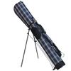 ACXZ Lightweight Portable Golf Sunday Travel Stand Bag, Golf Carrying Bag with Shoulder Strap, Hold 8-9 Clubs, Blue Plaid (2.4kg) view 3