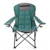 ARROWHEAD OUTDOOR Portable Folding Hybrid 2-in1 Camping Chair, Adjustable Recline, Vent, Padding, Cup Holder & Storage Pouch, Heavy-Duty, Oversize, Supports 300lbs, Includes Bag, Green (New) view 1