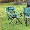 ARROWHEAD OUTDOOR Portable Folding Hybrid 2-in1 Camping Chair, Adjustable Recline, Vent, Padding, Cup Holder & Storage Pouch, Heavy-Duty, Oversize, Supports 300lbs, Includes Bag, Green (New) view 2