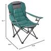 ARROWHEAD OUTDOOR Portable Folding Hybrid 2-in1 Camping Chair, Adjustable Recline, Vent, Padding, Cup Holder & Storage Pouch, Heavy-Duty, Oversize, Supports 300lbs, Includes Bag, Green (New) view 3