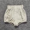Toddler Girls Boys Shorts Bloomers Cotton Linen Shorts Floral Ruffle Bowknot Diaper Cover Summer Casual Outfits view 2