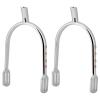 EVTSCAN Young Girl Chrome Plated Spurs Women's Chrome Brass Zinc Alloy Narrow Spurs(White) view 2