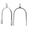 EVTSCAN Young Girl Chrome Plated Spurs Women's Chrome Brass Zinc Alloy Narrow Spurs(White) view 3