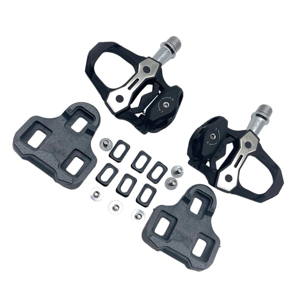Self-Locking Aluminium Alloy Bike Pedals Locking Plate Comfortable Foot Rest for Road Cycling Easy Installation Black Design