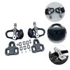 Self-Locking Aluminium Alloy Bike Pedals Locking Plate Comfortable Foot Rest for Road Cycling Easy Installation Black Design view 2