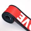 1.5'' Black Red Strapped Webbing Canvas Stripe Cotton Totes Belt Bag Purse Strap Dog Collar Webbing Lanyard Webbing Decoration by The Yards (3 Yards) view 3