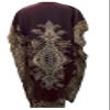 India G Women's Kaftan Dress Beach Cover Up Tribal Ethnic Print Plus Size V-Neck Loose Kimono Maxi Dress Brown, Large view 2
