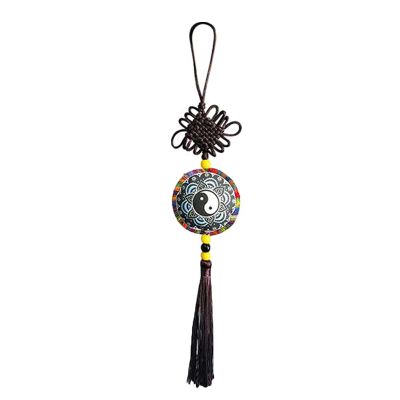JONJUMP Taoism Taoist Flute Sword Ears Hang Drop Hanging Ears Gift Tai Chi Taiji Retro Tassel Pendant