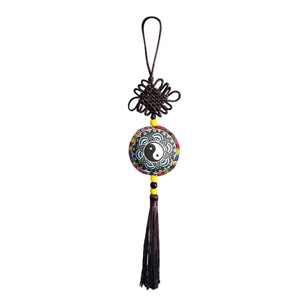 JONJUMP Taoism Taoist Flute Sword Ears Hang Drop Hanging Ears Gift Tai Chi Taiji Retro Tassel Pendant