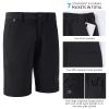 BASSDASH 10.5 Mens Fishing Cargo Shorts Quick Dry UPF 50+ Water Resistant FP01M Black view 4