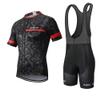 MOXILYN Men Cycling Jersey Set Bike Shorts and Jersey Suit 9D Padded Cycling Bibs MTB Shirts Short Sleeve Bicycle Clothes view 1