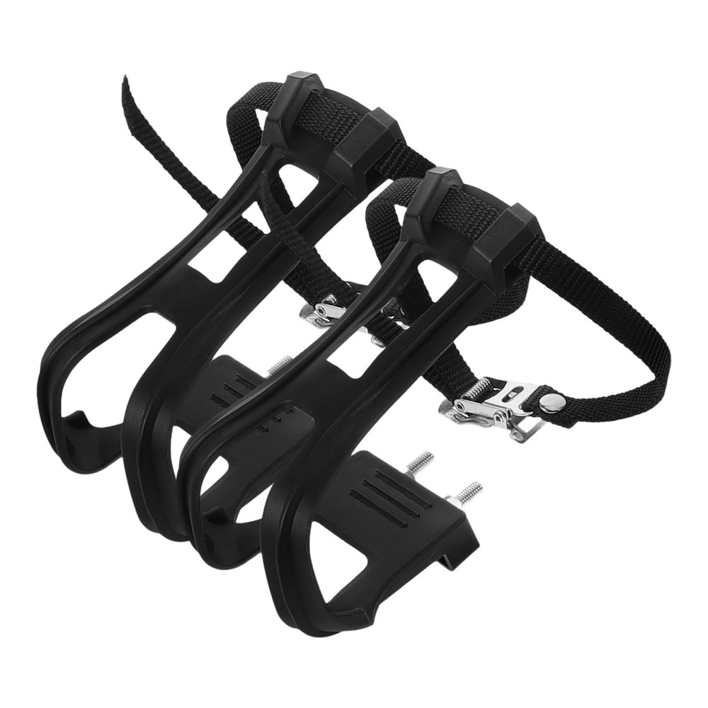 1 Pair Bike Pedal Strap Clip Nylon Cycling MTB Road Mountain Bike Pedal Toe Strap Bicycle Toe Clips Cages for Kids Adults Outdoor Exercise Fitness