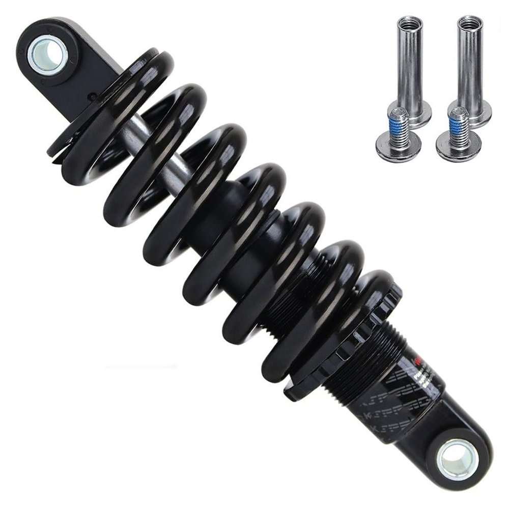 aiNPCde Mountain Bike Rear Shock Coil Spring Suspension 125/150/165/190mm with Bushing and Screw 150Lbs to 2000Lbs (Color : 165mm, Size : 650Lbs)