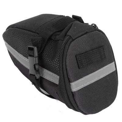 Alomejor tail bag,under seat comfort durability,saddle bag,polyester material reflective strip for cyclists commuters urban riders daily rides