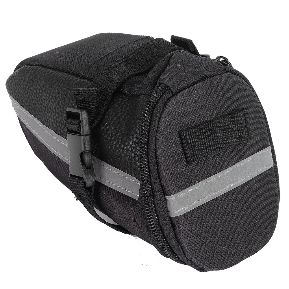 Alomejor tail bag,under seat comfort durability,saddle bag,polyester material reflective strip for cyclists commuters urban riders daily rides
