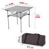 Camping Table Chairs Outdoor Folding Table and Chair Set, Aluminum Alloy Roll Table Top, Suitable for Balcony Garden Fishing Camping Picnic Table (Color : Package 4) view 4