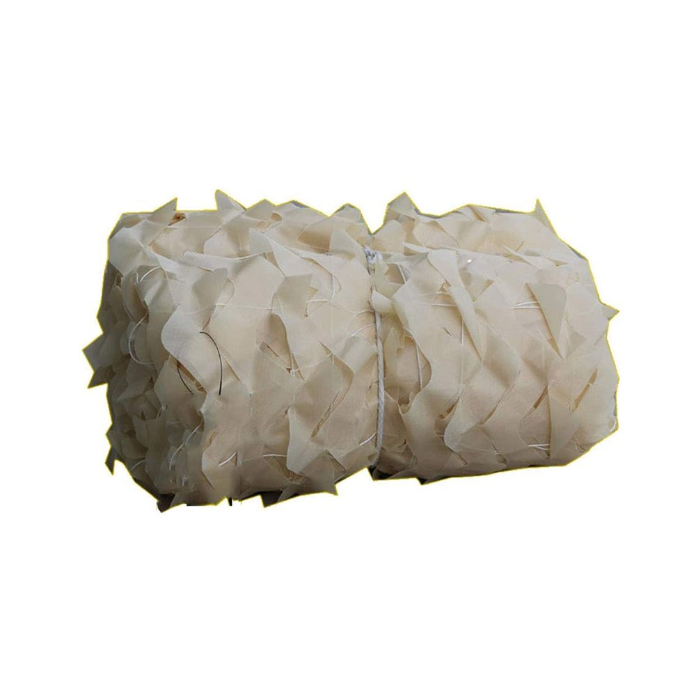 Camo Netting, Outdoor Hunting Camouflage Net, Sunscreen Reinforced Camouflage Netting for Military, Pergola, Camping, Decoration, Beige Shade Net, 4x6m,6x9m(19.7 * 29.5ft)