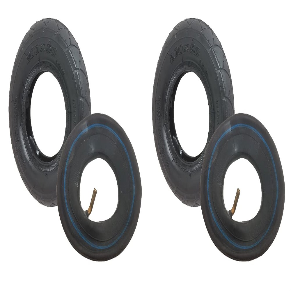 2 PACK 200x50 Tire & Inner Tube Razor E100 E150 E200 eSpark Crazy Cart scooters