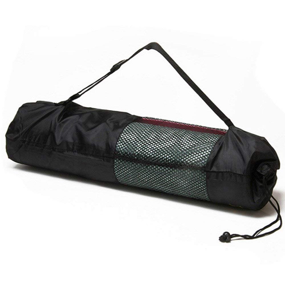 N-K pulabo Portable Nylon Yoga Mat Bag Carrier Mesh Center Adjustable Strap Comfortable and Environmentally Affordable