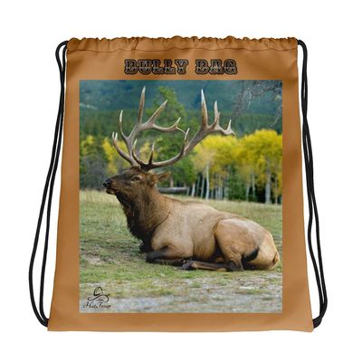 HatTosser Elk Bully Drawstring Bag Buckskin